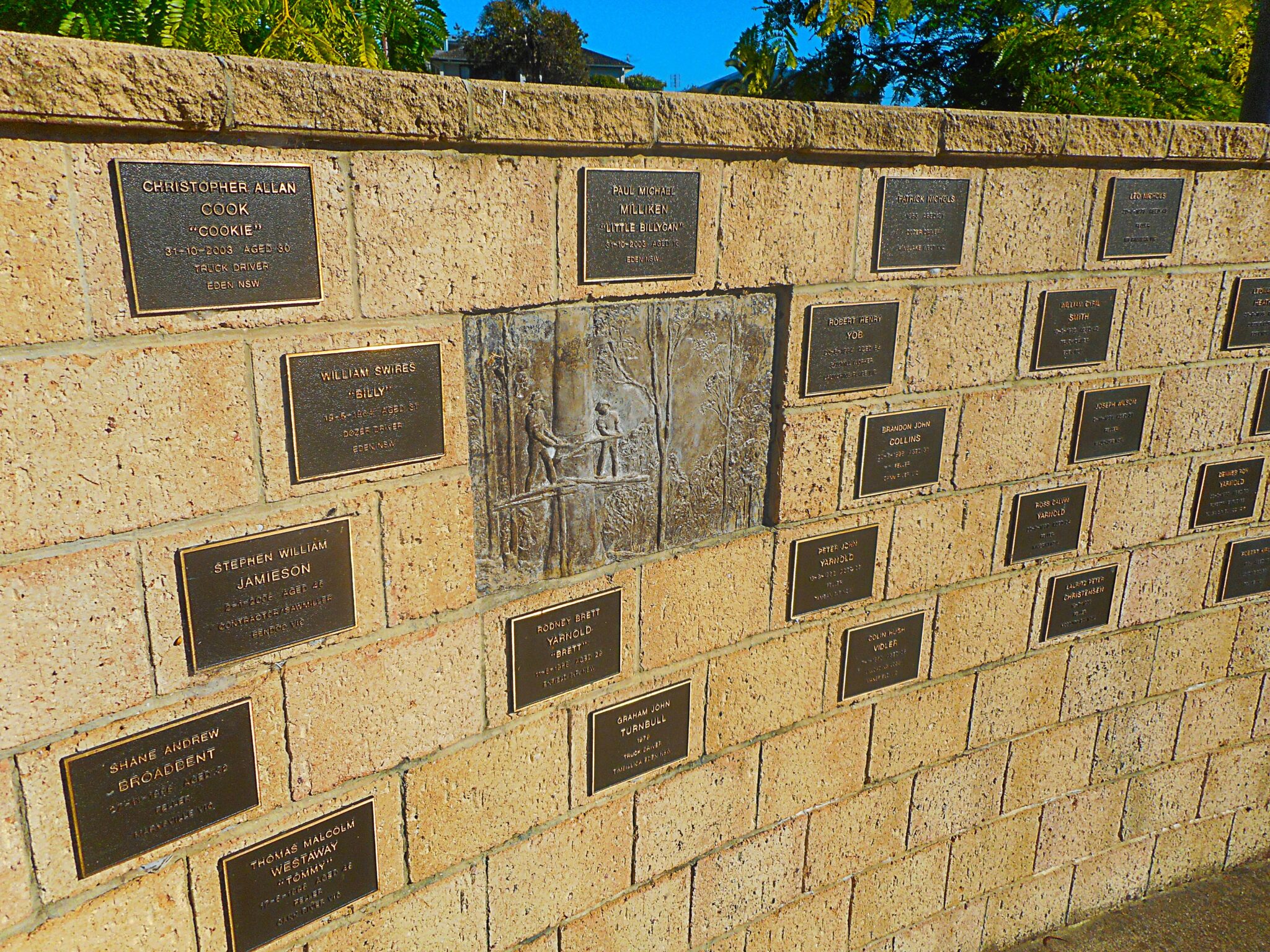 National Timber Workers Memorial Eden Community Site Sapphire Coast NSW